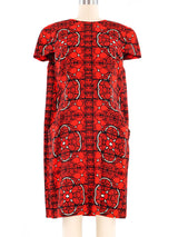 Alexander McQueen Kaleidoscope Printed Shift Dress Dress arcadeshops.com
