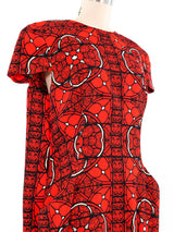 Alexander McQueen Kaleidoscope Printed Shift Dress Dress arcadeshops.com