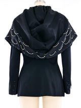 Claude Montana Chain Embellished Jacket Jacket arcadeshops.com