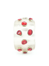 Coral Studded Clear Bangle Accessory arcadeshops.com