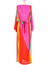 Rainbow Printed Jersey Dress Dress arcadeshops.com
