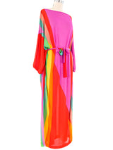 Rainbow Printed Jersey Dress Dress arcadeshops.com