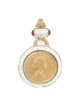 Panetta Gold Coin Earrings Jewelry arcadeshops.com