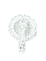 Crystal Studded Hoop Earrings Jewelry arcadeshops.com