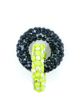 Colorblock Crystal Hoop Earrings Jewelry arcadeshops.com