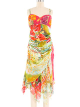 Diane Freis Beaded Silk Bustier Dress Dress arcadeshops.com