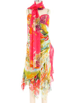 Diane Freis Beaded Silk Bustier Dress Dress arcadeshops.com