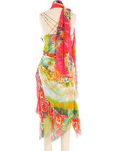 Diane Freis Beaded Silk Bustier Dress Dress arcadeshops.com