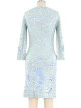 Chez Royale Powder Blue Sequin Knit Dress Dress arcadeshops.com