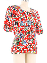 Karl Lagerfeld Mythology Print Short Sleeve Jacket Jacket arcadeshops.com