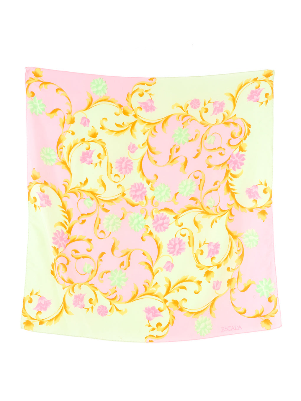 Versace Barocco-print Silk Scarf - Pink