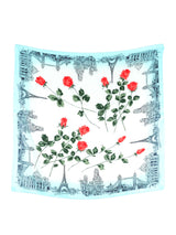 Escada Europe Red Rose Silk Scarf Accessory arcadeshops.com