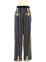 Todd Oldham Multicolor Beaded Trousers Bottom arcadeshops.com