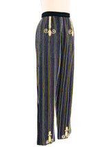 Todd Oldham Multicolor Beaded Trousers Bottom arcadeshops.com