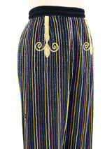 Todd Oldham Multicolor Beaded Trousers Bottom arcadeshops.com