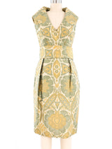 Alexander McQueen Silk Brocade Dress Dress arcadeshops.com