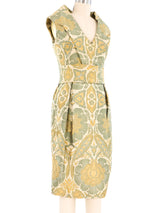 Alexander McQueen Silk Brocade Dress Dress arcadeshops.com