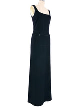 1999 Miu Miu Wool Tech Maxi Dress Dress arcadeshops.com