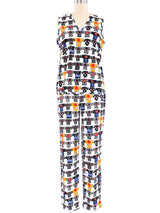 Gianni Versace Kimono Printed Pant Ensemble Suit arcadeshops.com