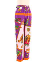 Gianni Versace I Papi Print Denim Bottom arcadeshops.com