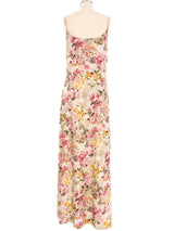 John Galliano Floral Gazette Print Slip Dress Dress arcadeshops.com