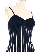 Gianfranco Ferre Striped Bustier Dress Dress arcadeshops.com