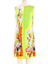 Watercolor Printed Floral Shift Dress Dress arcadeshops.com