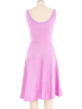 Moschino Lavender Raffia Skater Dress Dress arcadeshops.com
