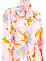 Adele Simpson Oversized Floral Shirt Dress Dress arcadeshops.com