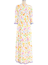 Pastel Butterfly Printed Maxi Dress Dress arcadeshops.com
