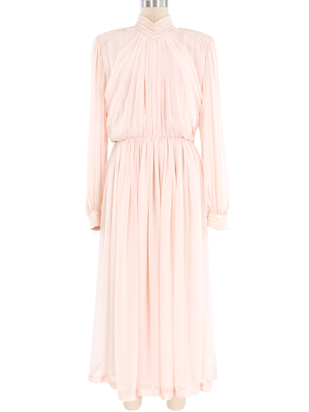 Wayne Clark Pink Chiffon Dress