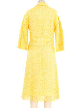 Yellow Raffia Crochet Jacket Jacket arcadeshops.com