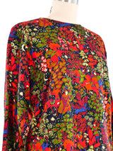 Yves Saint Laurent Fairytale Print Silk Top Top arcadeshops.com