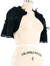 Rochas Lace Trimmed Shrug Jacket arcadeshops.com