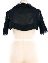 Rochas Lace Trimmed Shrug Jacket arcadeshops.com