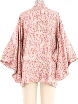 Scribble Printed Haori Kimono Jacket arcadeshops.com