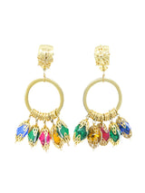 Ritmo di Perla Jeweled Hoop Earrings Accessory arcadeshops.com