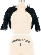 Rochas Lace Trimmed Shrug Jacket arcadeshops.com