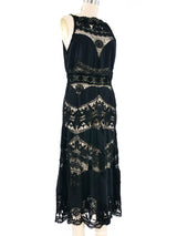 Embroidered Cotton Crochet Tank Dress Dress arcadeshops.com