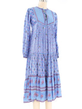 1970s Starina Cotton Gauze Indian Dress Dress arcadeshops.com