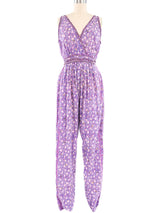 Lavender Indian Block Print Jumpsuit Suit arcadeshops.com