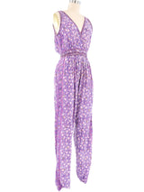 Lavender Indian Block Print Jumpsuit Suit arcadeshops.com