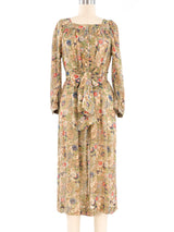 Ted Lapidus Floral Silk Gauze Dress Dress arcadeshops.com
