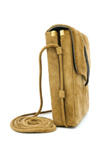 Feather Applique Suede Crossbody Bag Accessory arcadeshops.com