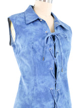 1970s Denim Wash Romper Suit arcadeshops.com