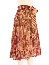 Lurex Accented Wrap Skirt Bottom arcadeshops.com