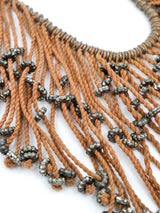 Lou Zeldis Yarn Fringe Necklace Accessory arcadeshops.com