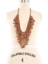 Lou Zeldis Yarn Fringe Necklace Accessory arcadeshops.com