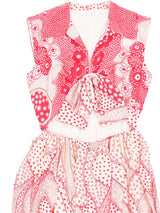 Malcolm Starr Printed Silk Palazzo Jumpsuit Suit arcadeshops.com