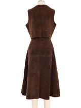 Suede Skirt Ensemble Suit arcadeshops.com